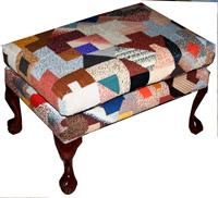 geometrical cushion with reversable pillow